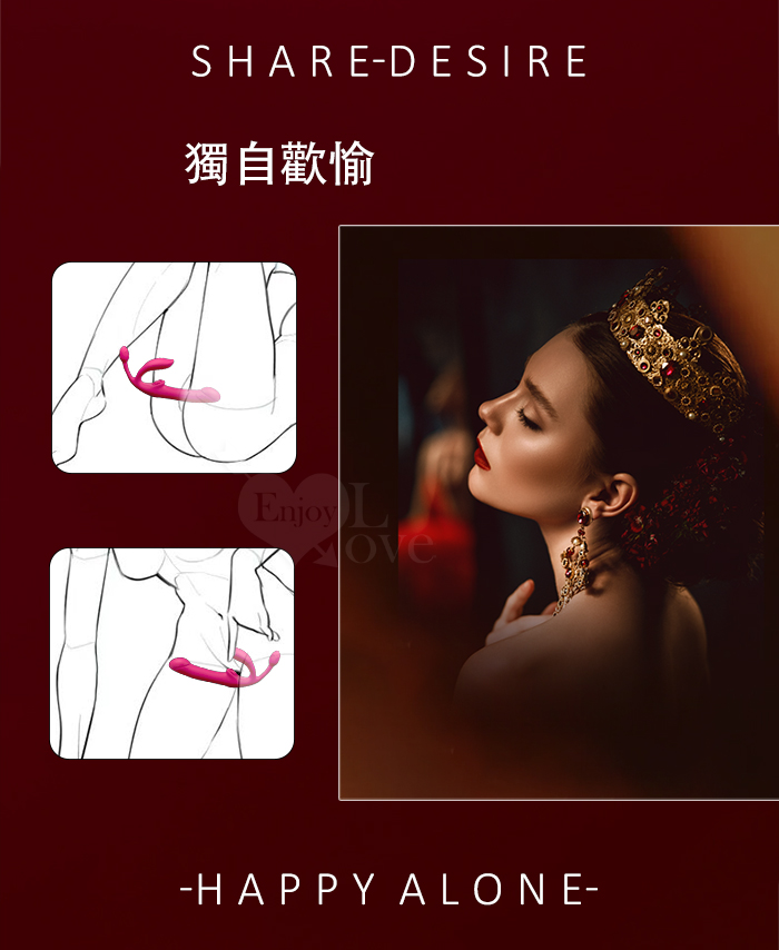 YEAIN夜樱 ‧ 野百合春天 無線遙控伸縮震動~4點同潮3頭趣玩與她0距離交流按摩棒 E550484 详情图 11