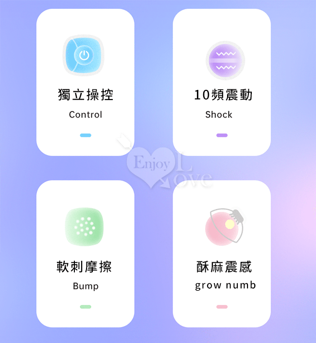 ROSELEX 勞樂斯 ‧ 酥麻震乳 10頻爽脹雙波撩乳按摩器﹝左右單獨控制/軟刺摩擦快感/USB充電﹞ E550957 详情图 3