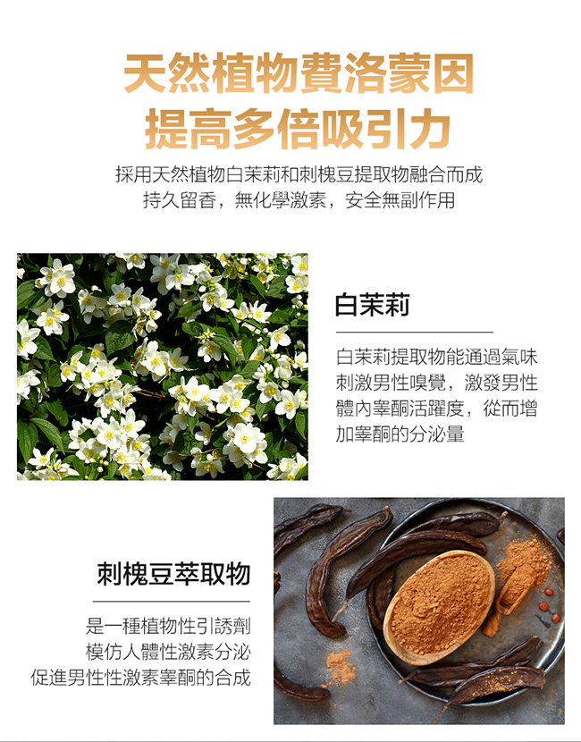 葡萄牙Orgie.nsfeel for Woman Seduction 植物費洛蒙女士固體液香水 100ml E591658 详情图 5