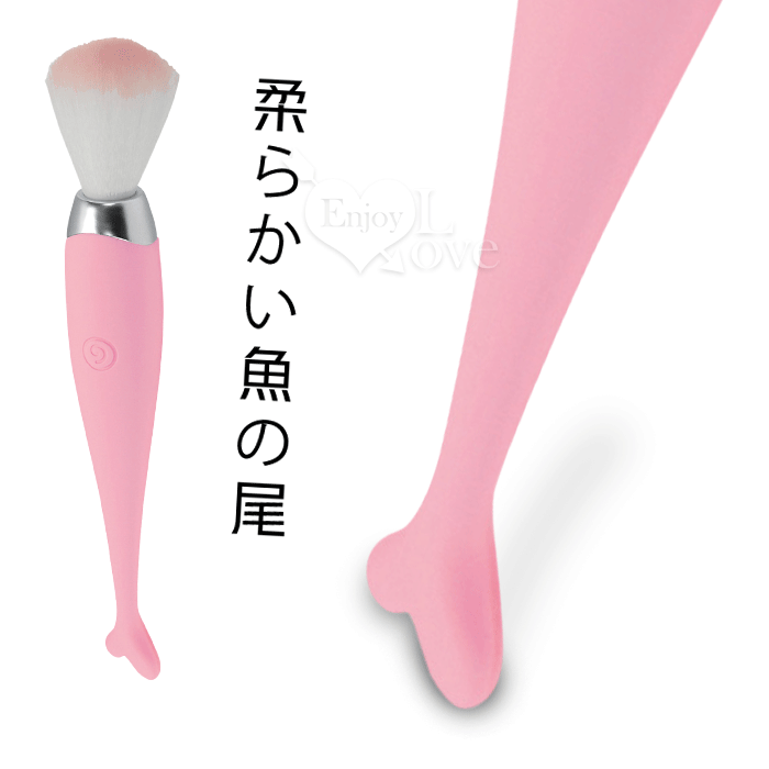 日本NPG．D&F 美人魚マリ 超快感え魚尾10頻振動 挑逗柔軟刷毛按摩器E594014 详情图 3