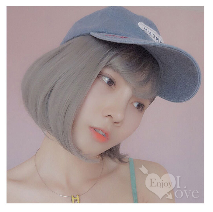 COS裝扮假髮 ‧ 空氣瀏海C字內灣燙短直髮 / 奶奶灰 E593073 详情图 4