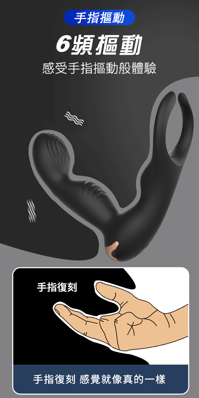 Dig Laugh 摳樂 無線遙控多功能前列腺按摩棒﹝6頻摳動+10頻震動+一鍵爆發+USB充電﹞ E591077-1 详情图 5