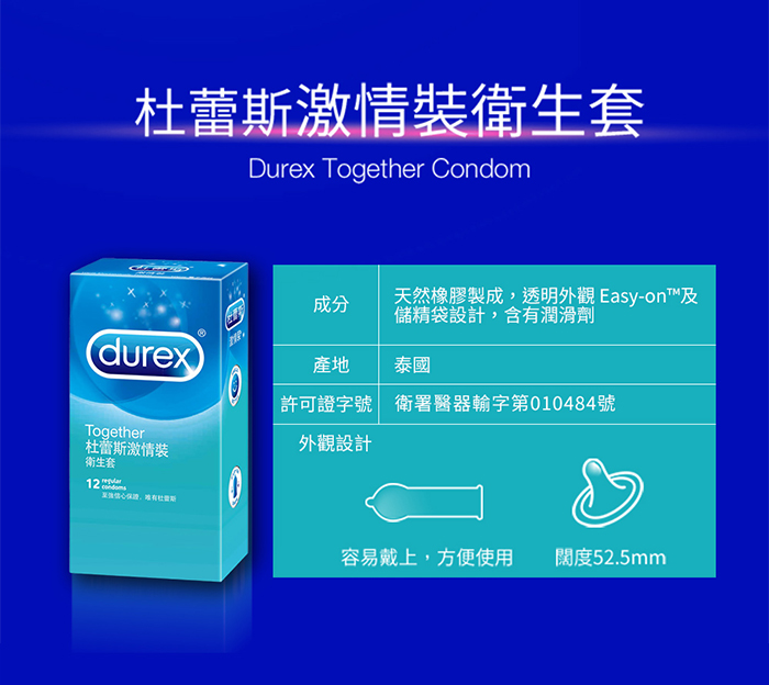 杜蕾斯Durex ‧ 激情裝保險套12片裝 E592234 详情图 4