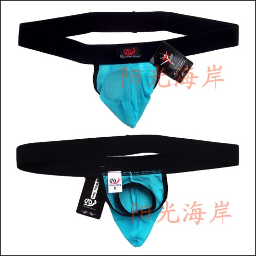 網紗透明後空無帶T字褲 ( M 藍 ) E533542 详情图 2