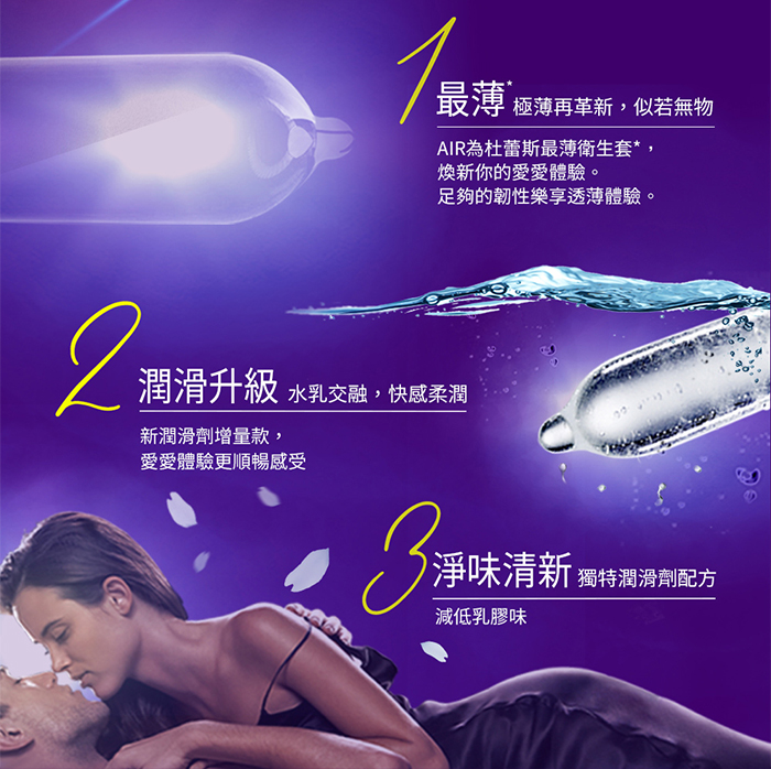 杜蕾斯Durex ‧ 輕薄幻隱潤滑裝保險套 3片裝 E592224 详情图 3