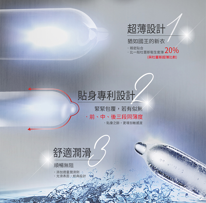 杜蕾斯Durex ‧ 超薄裝保險套-更薄型 3片裝 E592222 详情图 3