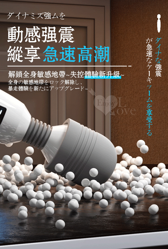 ROSELEX 潮吹王AV棒 ‧ 女優を絕叫 液晶視屏顯示9頻X8級速大頭強震按摩棒-粉紅﹝智能加溫款﹞ E594735 详情图 4
