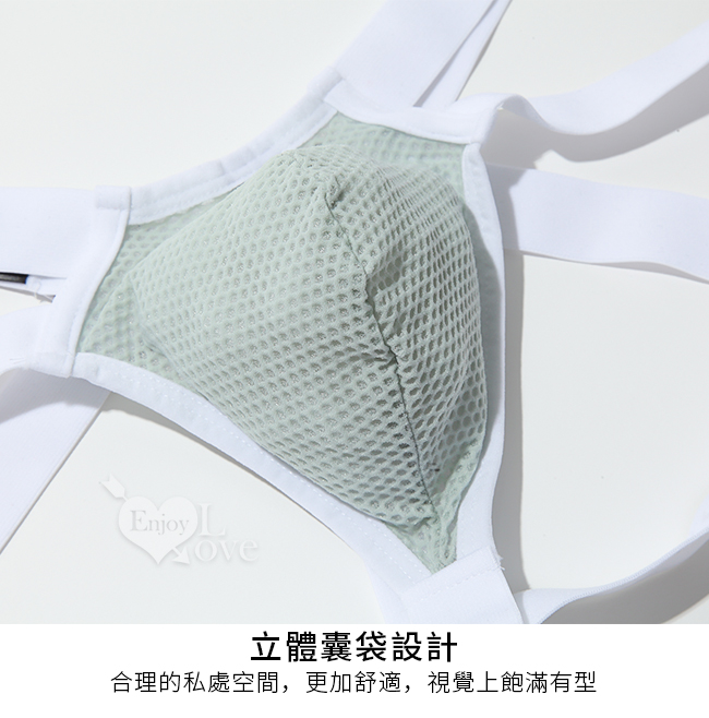 雙彈力帶拼接環扣透氣露臀雙丁褲 S-XL 共四色 详情图 5