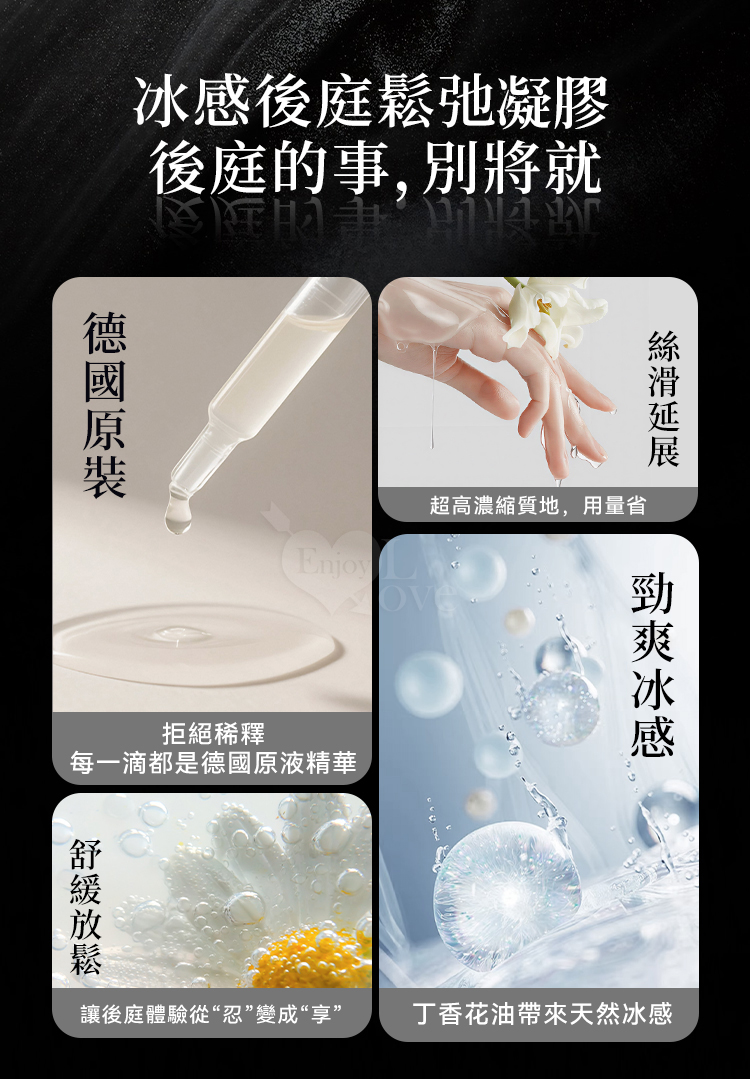 德國Eros ‧ 100% Relax Power 後庭涼感鬆弛凝膠濃縮液﹝男用舒緩款﹞30ml E550520 详情图 4