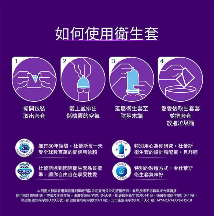 杜蕾斯Durex ‧ 輕薄幻隱潤滑裝保險套 3片裝 E592224 详情图 6