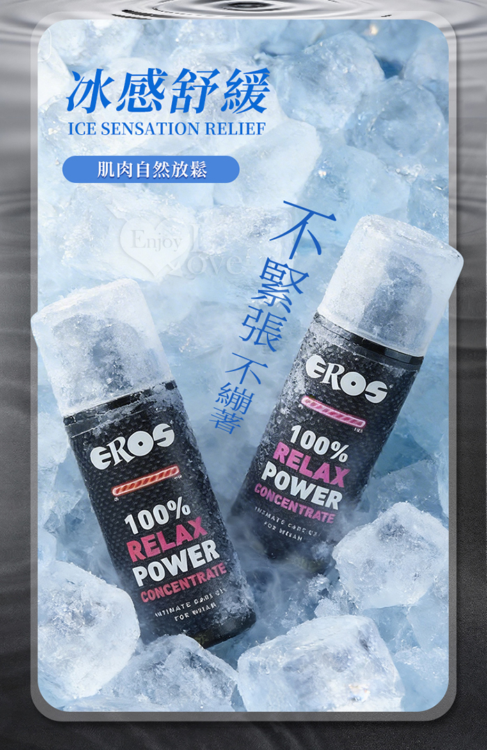 德國Eros ‧ 100% Relax Power 後庭涼感鬆弛凝膠濃縮液﹝男用舒緩款﹞30ml E550520 详情图 7