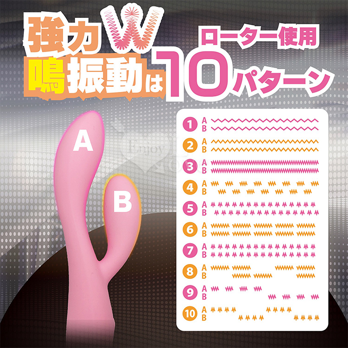 日本Magic eyes.WMAXローター刺激 10頻雙振動360°自由刺激柔軟ネG點按摩棒﹝粉﹞ E595010 详情图 4